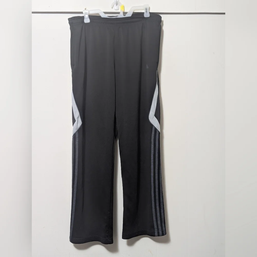 Mens Adidas Black Climalite Tapered Activewear Trackpants Joggers XL